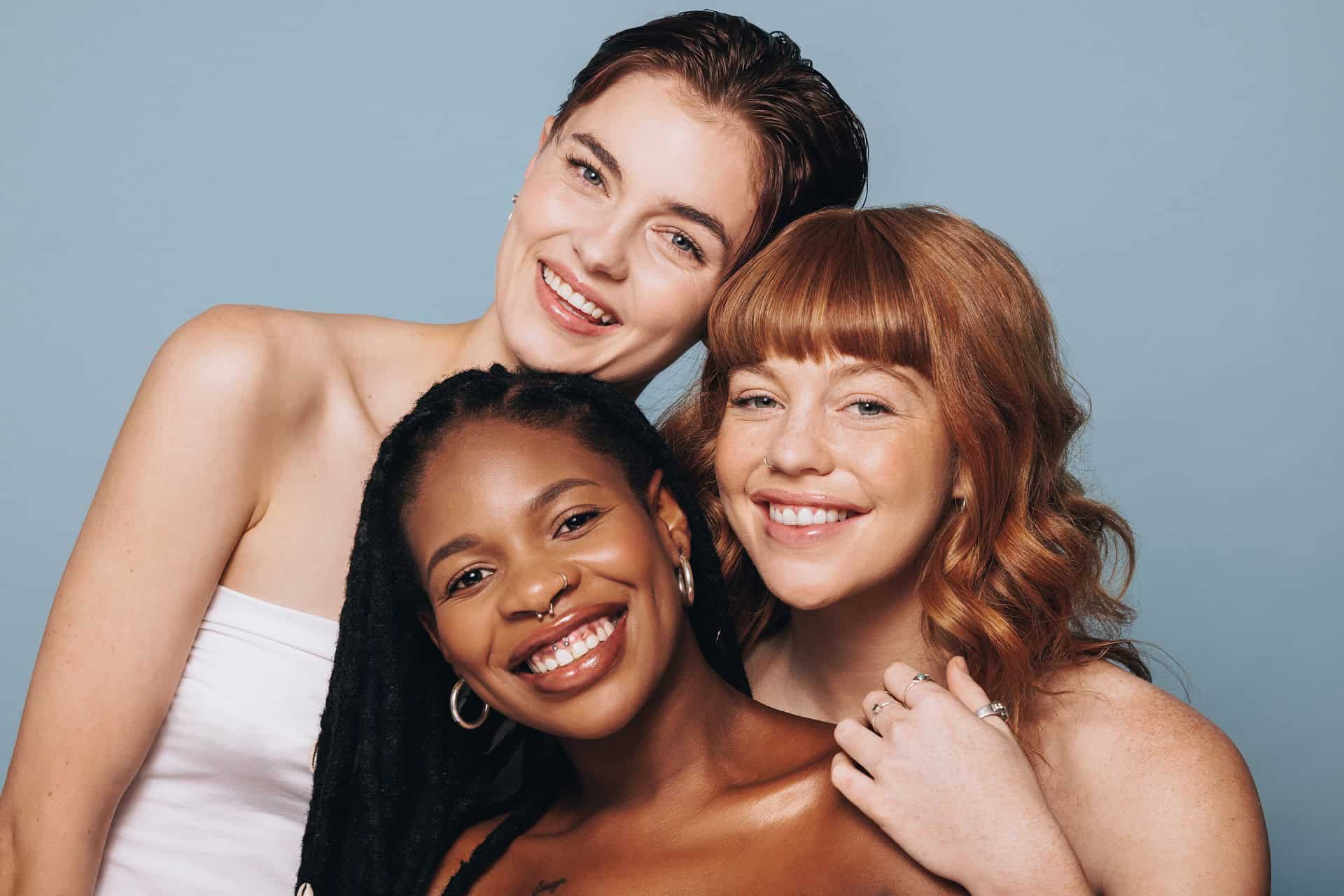 Portrait of women with different skin tones in Northborough, MA